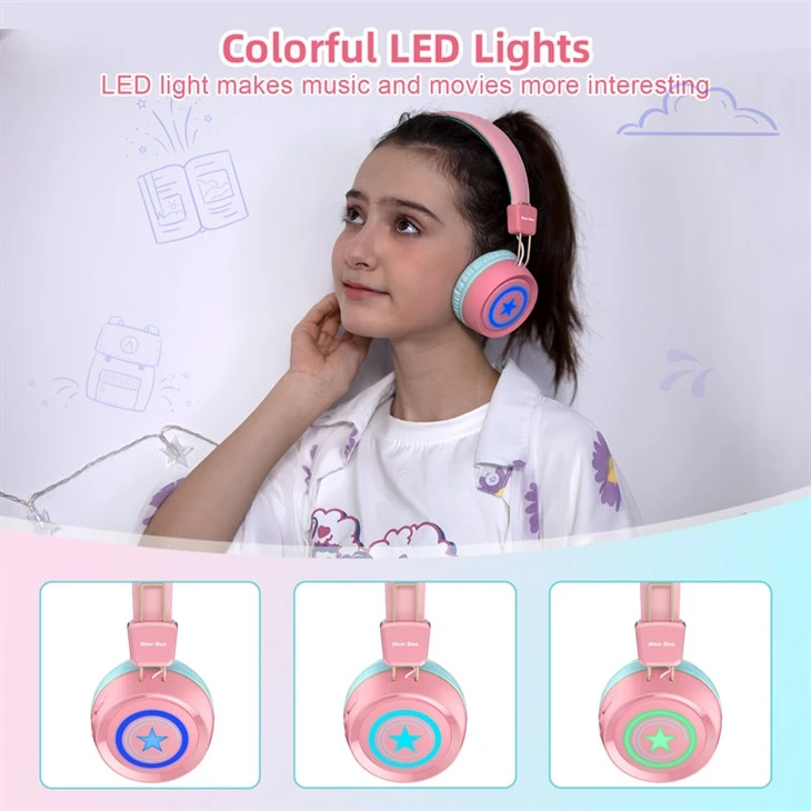 RGB Wireless Children Headphone for School RGB Wireless Children Headphone for School